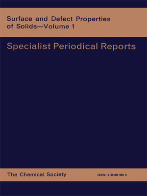 cover image of Surface and Defect Properties of Solids, Volume 1